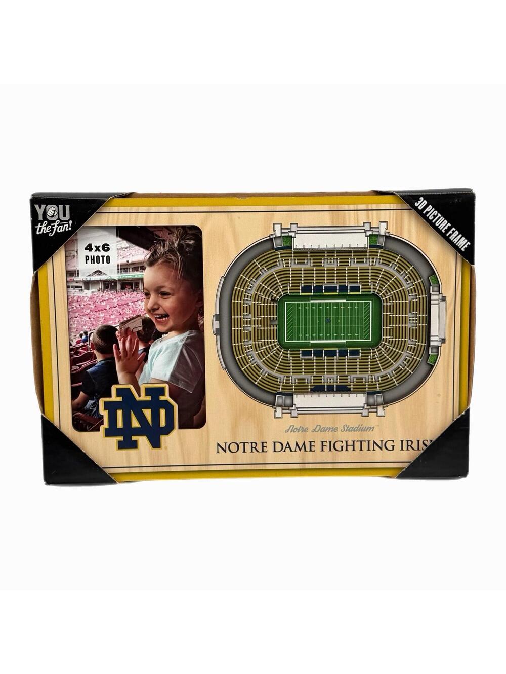 YouTheFan NCAA Notre Dame Fighting Irish 3D StadiumViews Picture Frame – New